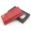 Czerwony portfel damski z klapką LULU CASTAGNETTE