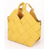 Żółta torebka damska shopper z kosmetyczką