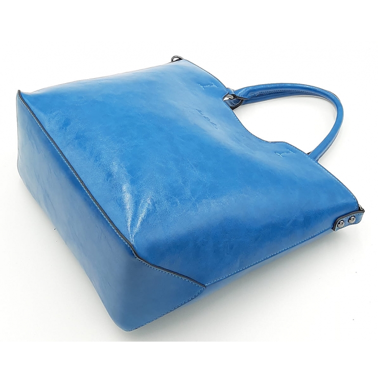 Niebieska klasyczna torebka damska Ines Delaure